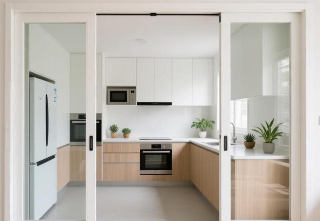 廚房推拉門(mén)選吊軌還是地軌？3大維度對(duì)比，幫你精準(zhǔn)決策